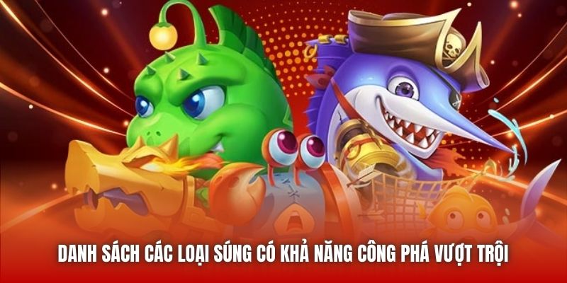 Danh sách các loại súng có khả năng công phá vượt trội