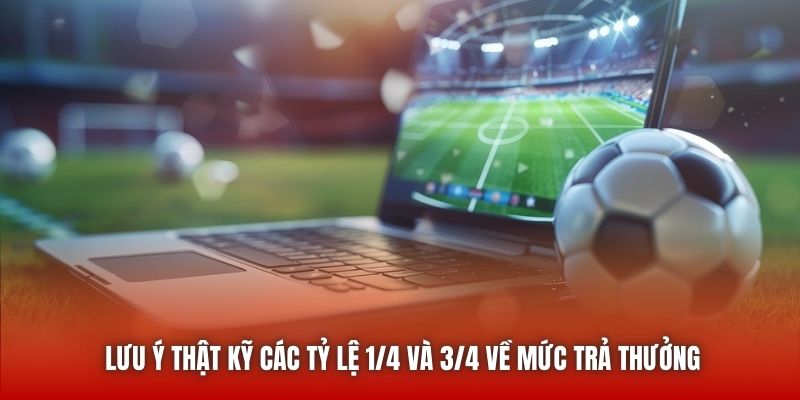Lưu ý thật kỹ các tỷ lệ 1/4 và 3/4 về mức trả thưởng